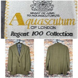 Aquascutum of London Nailhead 2-Button Sports Coat 40 Reg H Stockton Atlanta